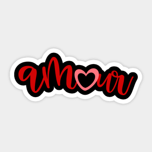 Amour for Valentines Day Couples Sticker